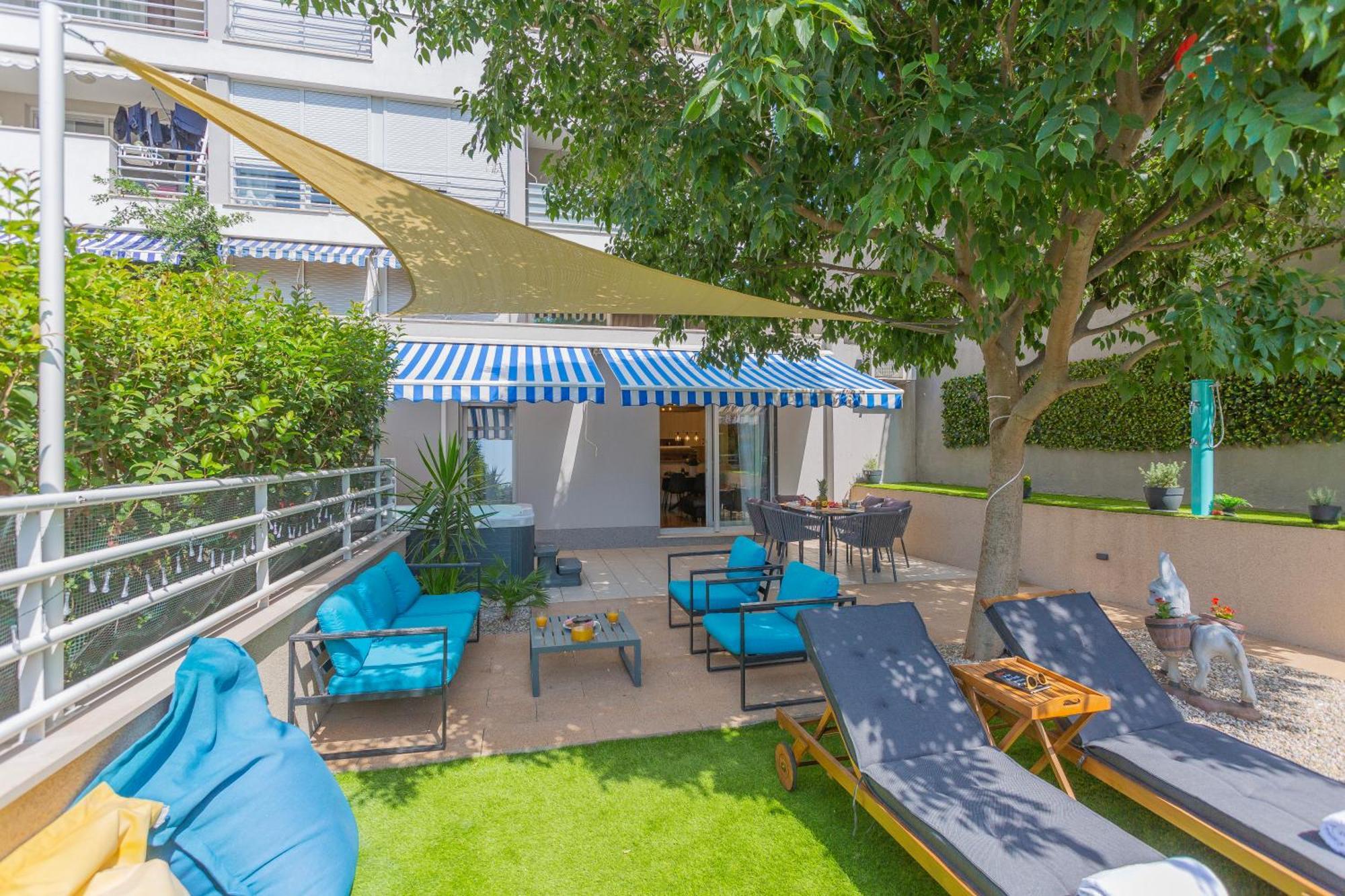 New Delux Green Garden Apartment With Hotube **** Split Eksteriør billede